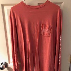 Vineyard Vines Long Sleeve Whale Graphic Pocket Te